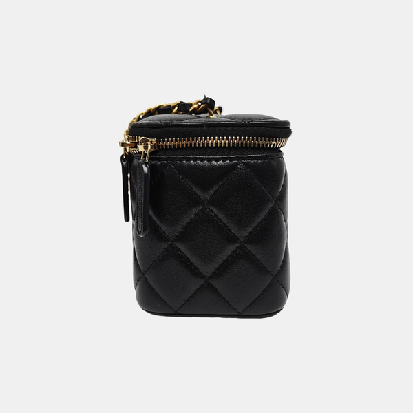 NECESER Piel de cordero acolchada Negro