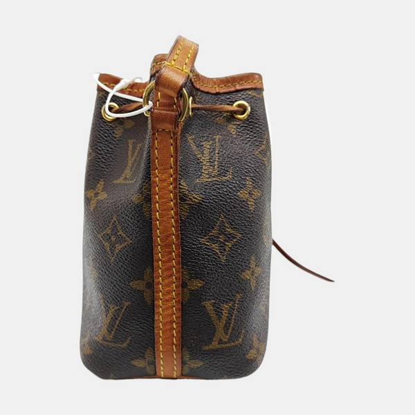 NÉONOÉ Nano Monogram Coated Canvas Brown