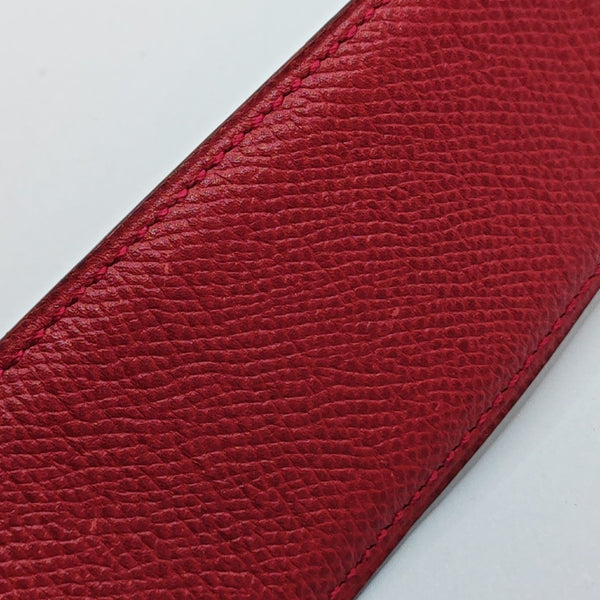 Leather Belt Red