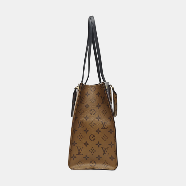 ONTHEGO MM Monogram Coated Canvas Brown