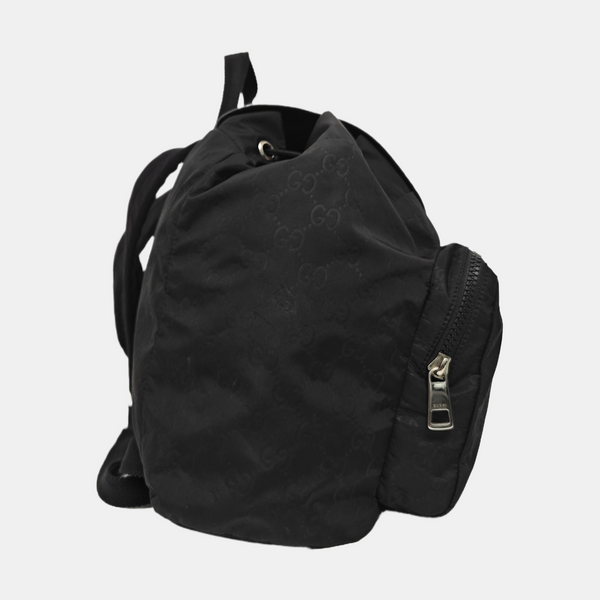Monogram Nylon Backpack Black