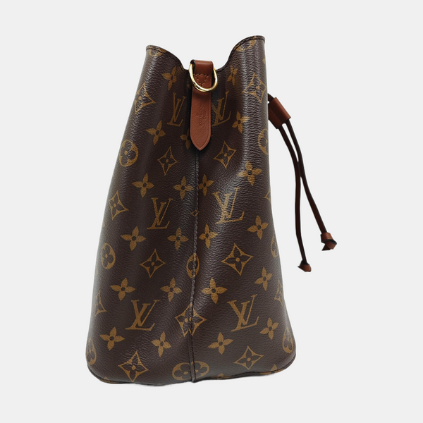NÉONOÉ MM Monogram Coated Canvas Brown