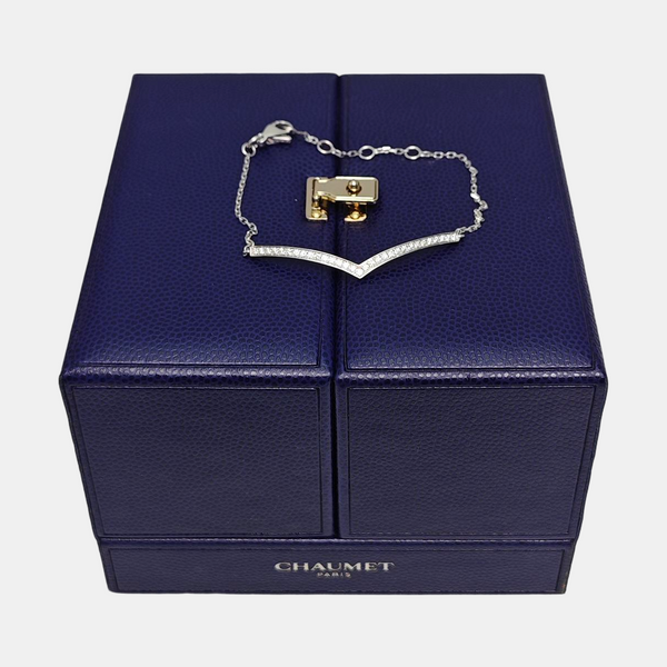 18k White Gold Silver Bracelet