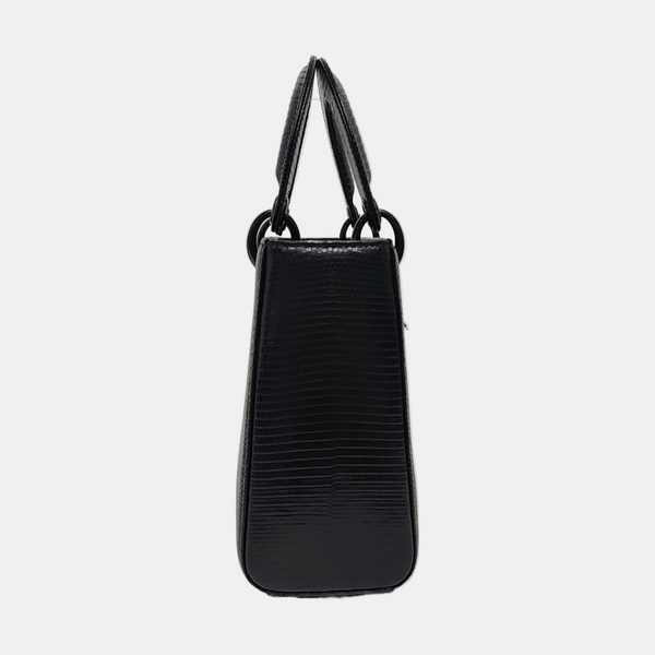 Lady Dior Small Lizard Blue