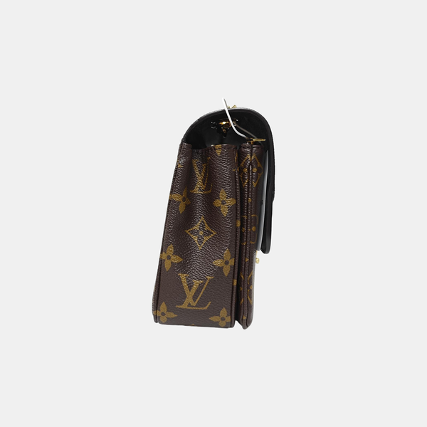 MARCEAU Monogram Coated Canvas Brown
