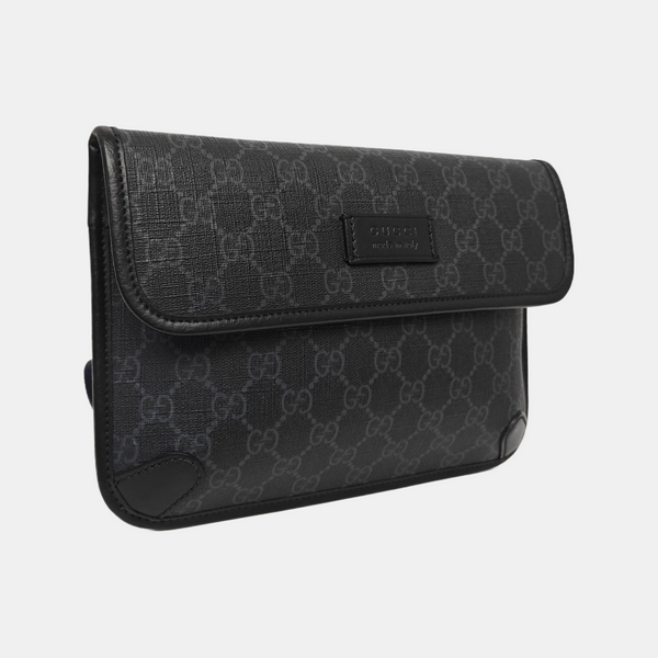 Neo Vintage Monogram Coated Canvas Black