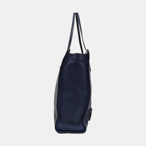 Calfskin Shoulder Bag Blue
