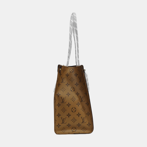 ONTHEGO MM Monogram Coated Canvas Brown