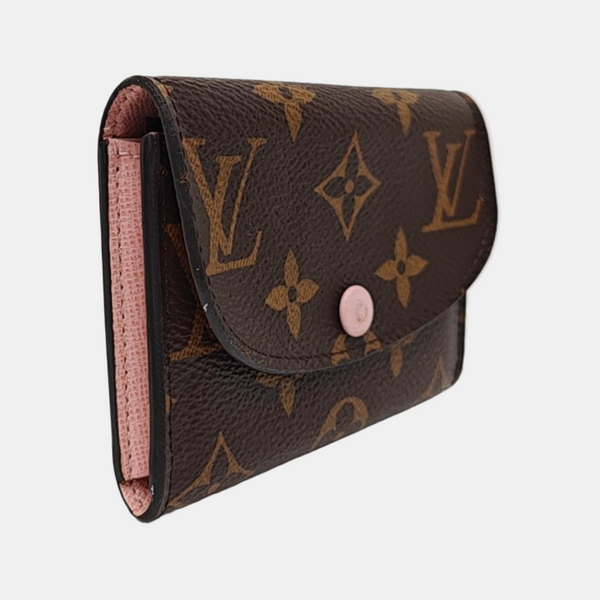 ROSALIE Monogram Coated Canvas Brown Card Holder