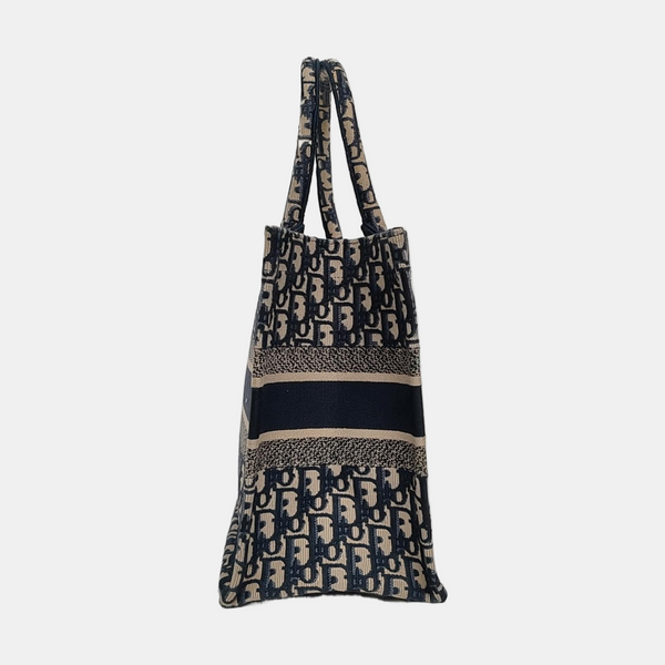 Book Tote Medium Canvas Blue