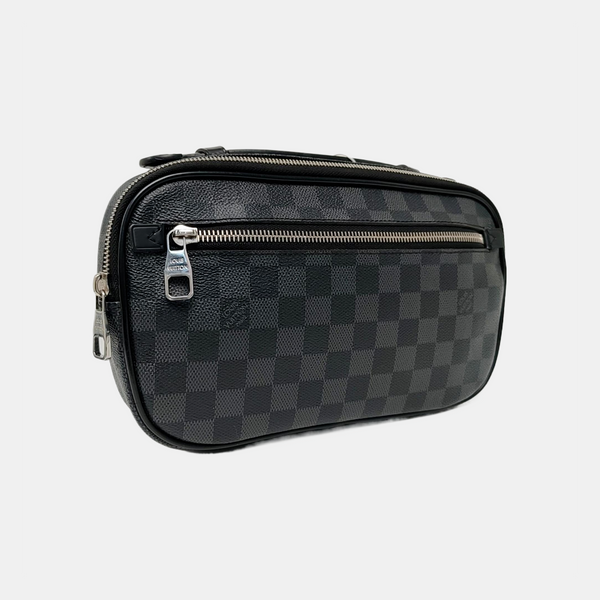 AMBLER Damier Graphite Coated Canvas Black
