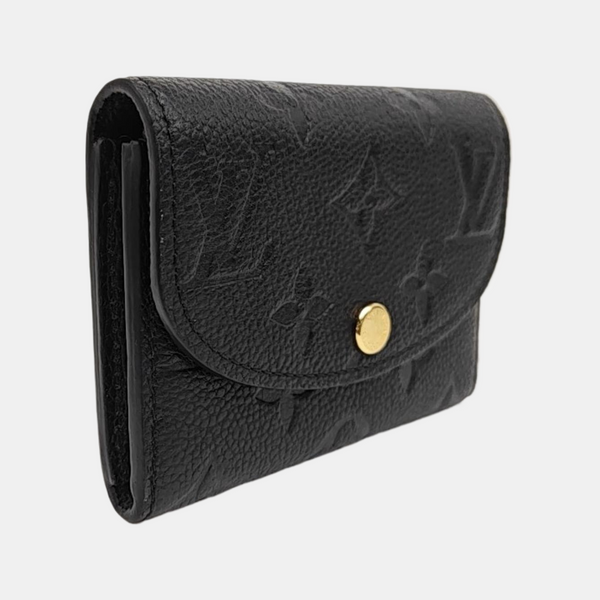 ROSALIE Monogram Calfskin Black Wallet