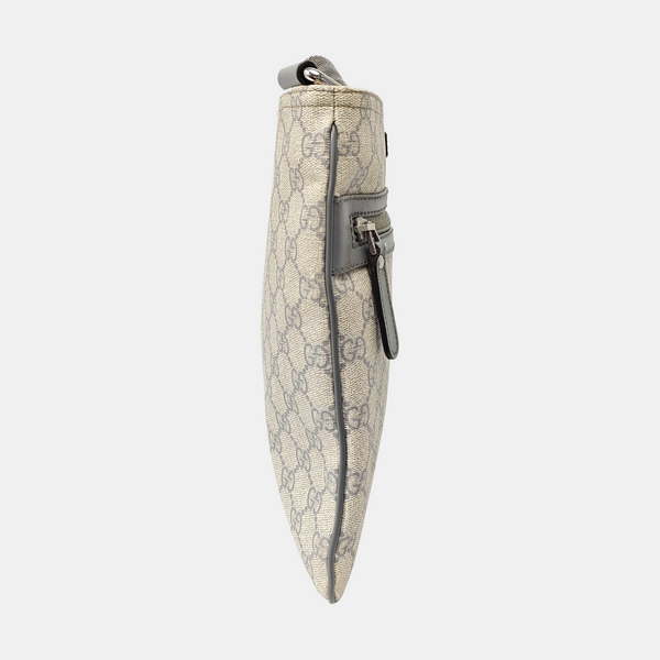 Messenger Monogram Coated Canvas Beige