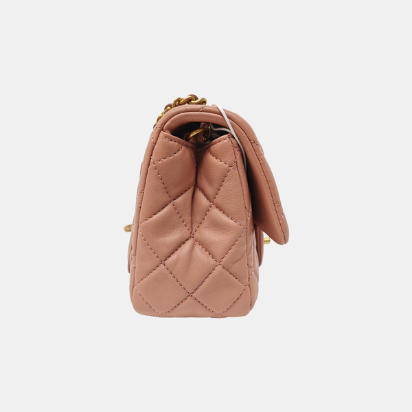 CLASSIC FLAP Mini Quilted Lambskin Pink