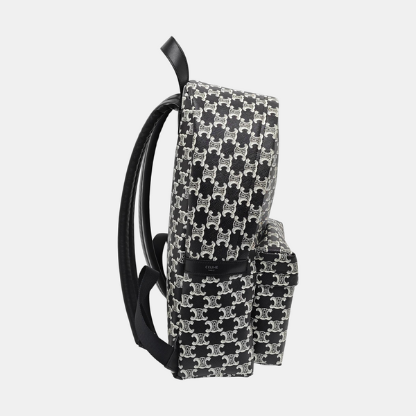 Coated Canvas Backpack Black
