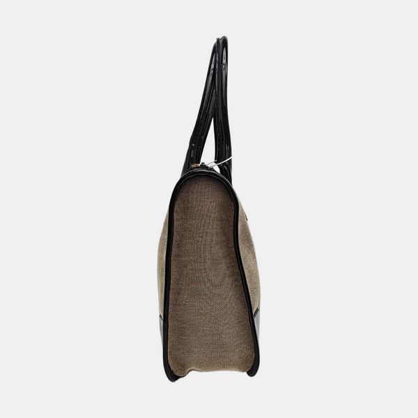 Canvas Top Handle Bag Brown
