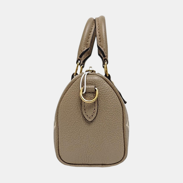 SPEEDY Nano Monogram Piel de becerro gris