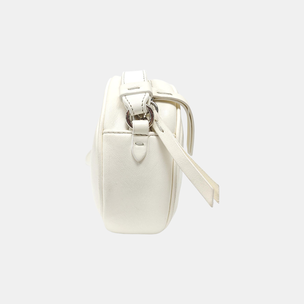 Lambskin Crossbody Bag White