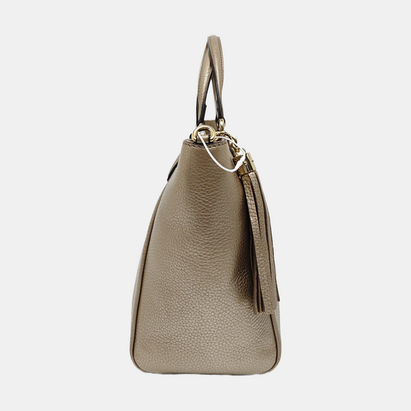 Soho Small Quilted Calfskin Beige