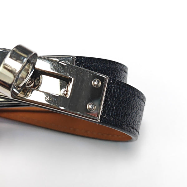 Kelly Gold Plated Black Bangle