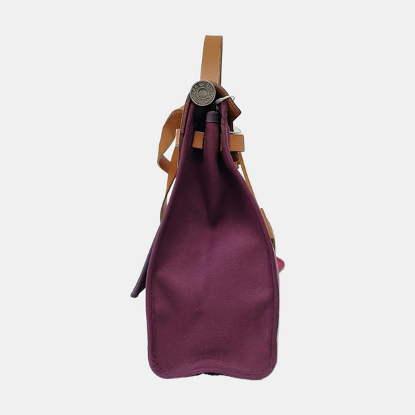 Authenticated pre-owned Herbag 31 Canvas Purple - Shoulder Bag at Looply