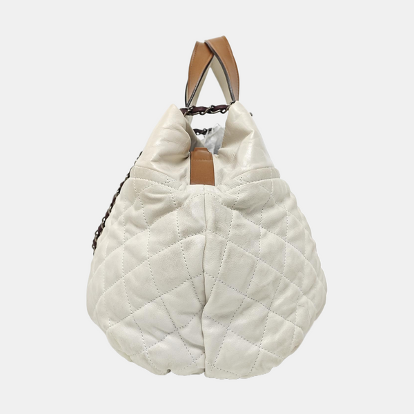 THE MIX Quilted Calfskin White