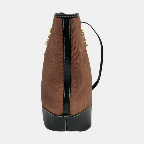 Calfskin Shoulder Bag Brown