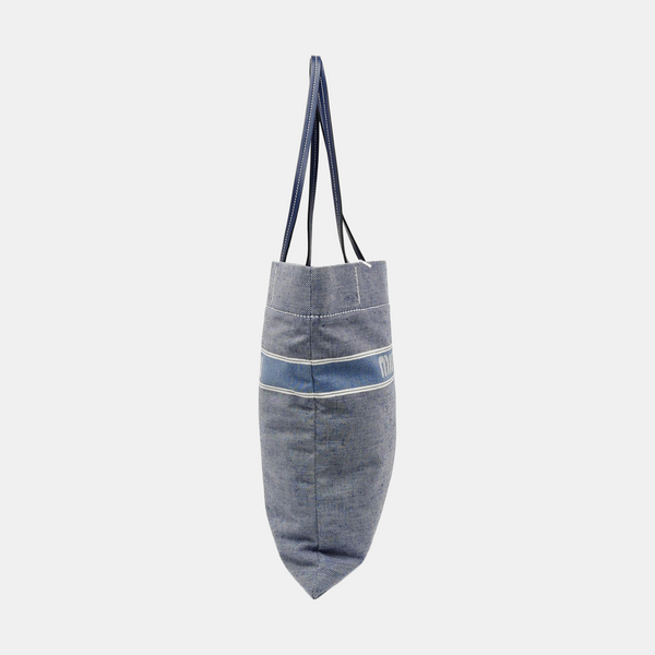 Fabric Shoulder Bag Blue