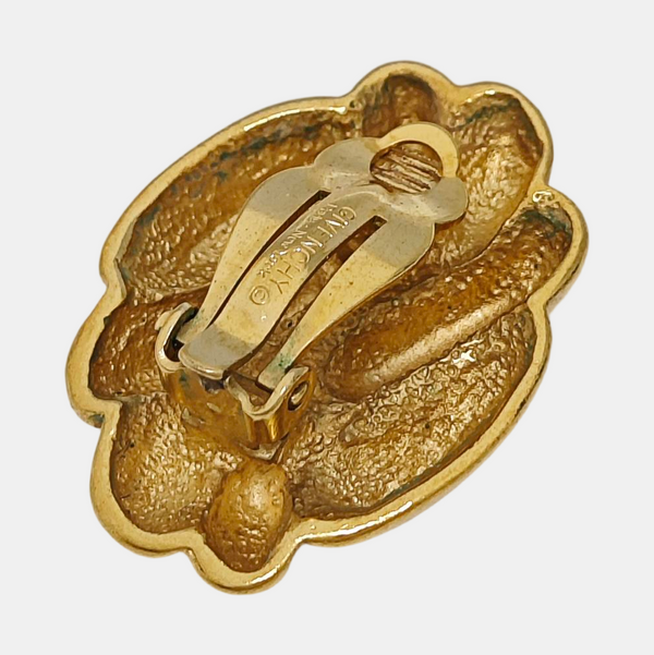 Metal Gold Clip On Earrings