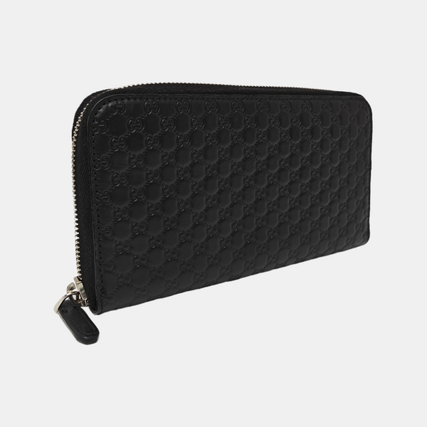 Signature Monogram Calfskin Black Wallet