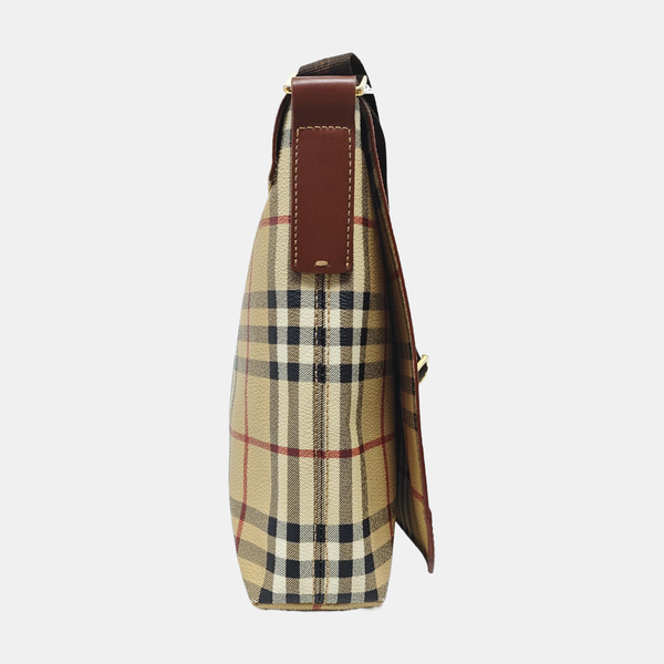 Leather Shoulder Bag Beige
