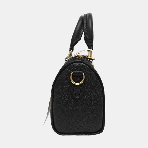 SPEEDY Nano Monogram Calfskin Black