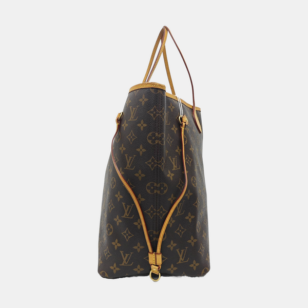 NEVERFULL GM Monogram Coated Canvas Brown