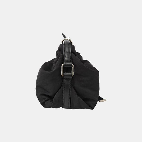 Nylon Shoulder Bag Black