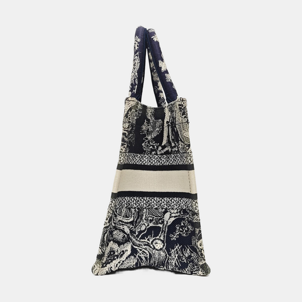 Book Tote Small Canvas Blue