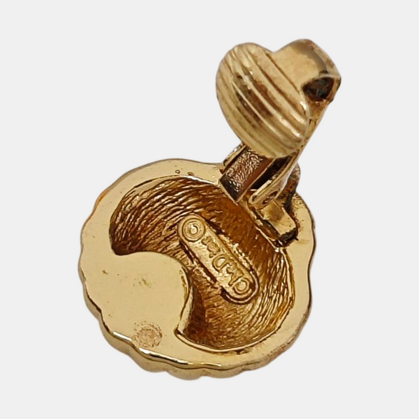 Metal Gold Clip On Earrings