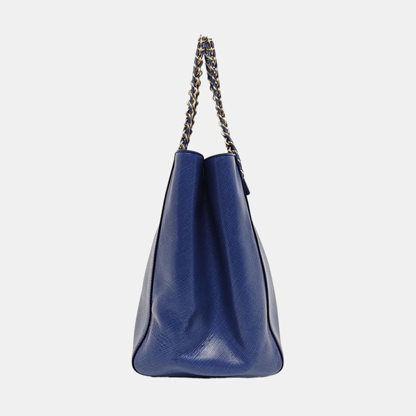Calfskin Tote Bag Blue