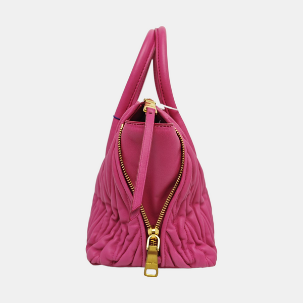 Avenue Quilted Lambskin Red