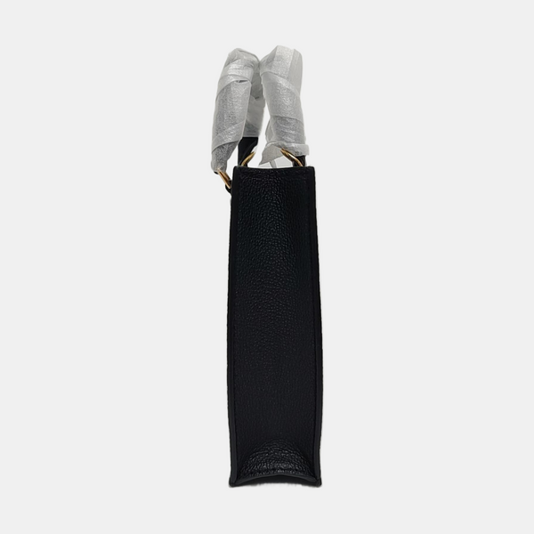 SAC PLAT Mini Calfskin Black