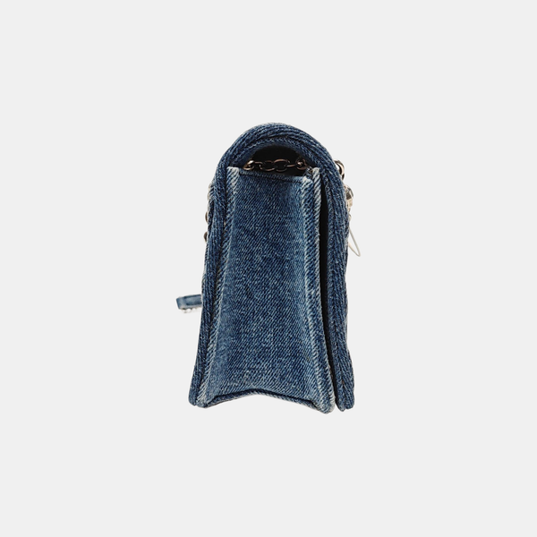 Matelassé Mini Denim Blue