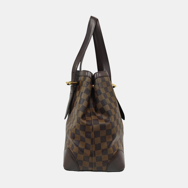 HAMPSTEAD MM Damier Ebene Coated Canvas Brown