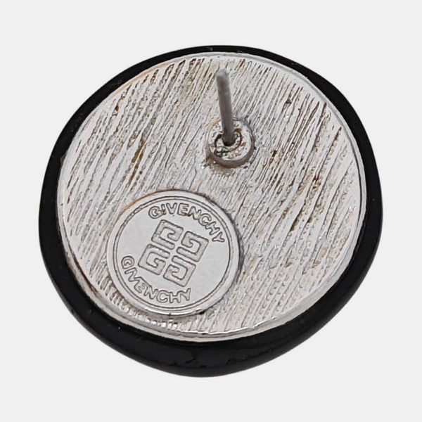 Metal Black Stud Earrings