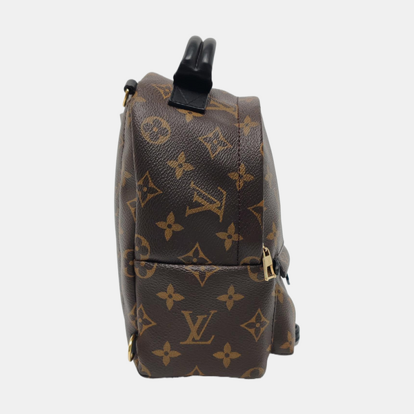 PALM SPRINGS Mini Monogram Coated Canvas Brown