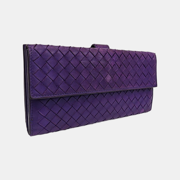 Calfskin Wallet Purple