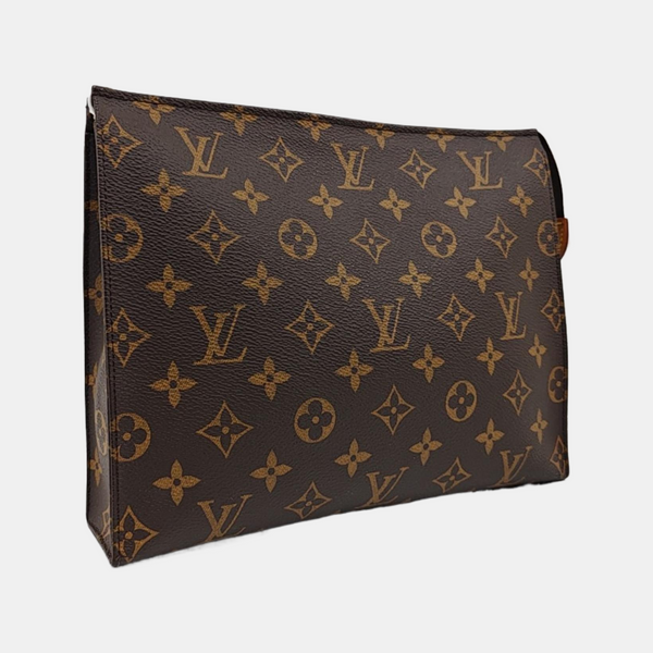 TOILET POCKET 26 Monogram Coated Canvas Brown