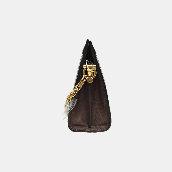 Ophidia Small Monogram Lona Revestida Beige