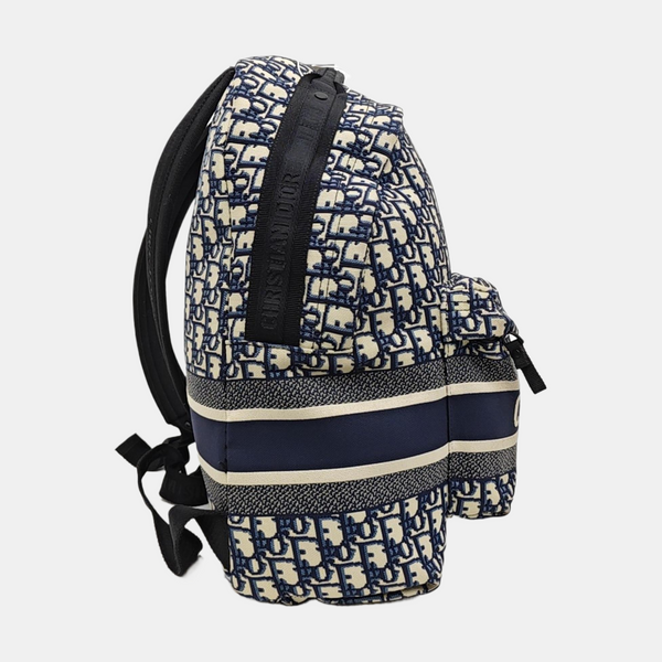 Diortravel Oblique Canvas Blue