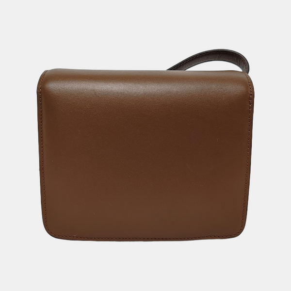 Authenticated pre-owned CLASSIC BOX Mini Calfskin Brown - Shoulder Bag at Looply