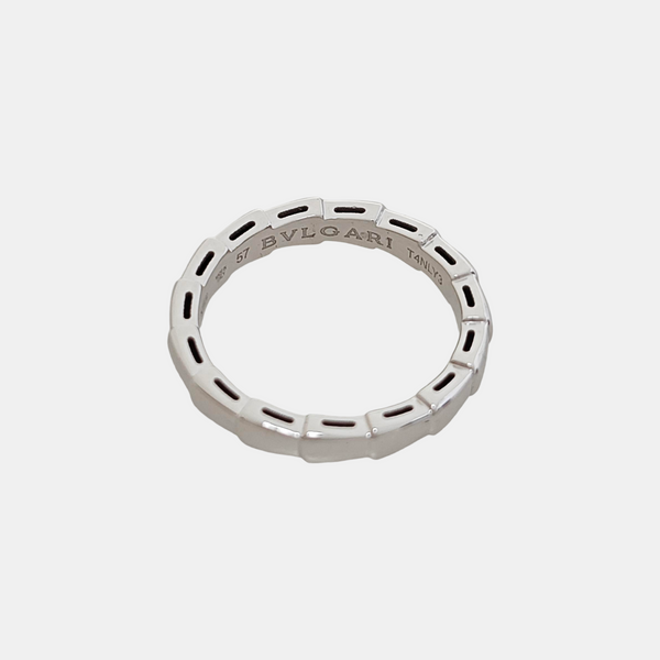 SERPENTI 18k White Gold Silver Ring EU 57
