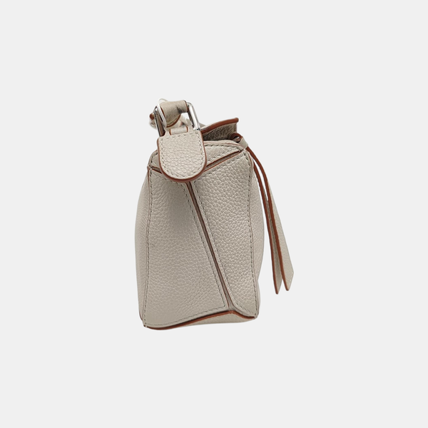 Puzzle Mini Calfskin White